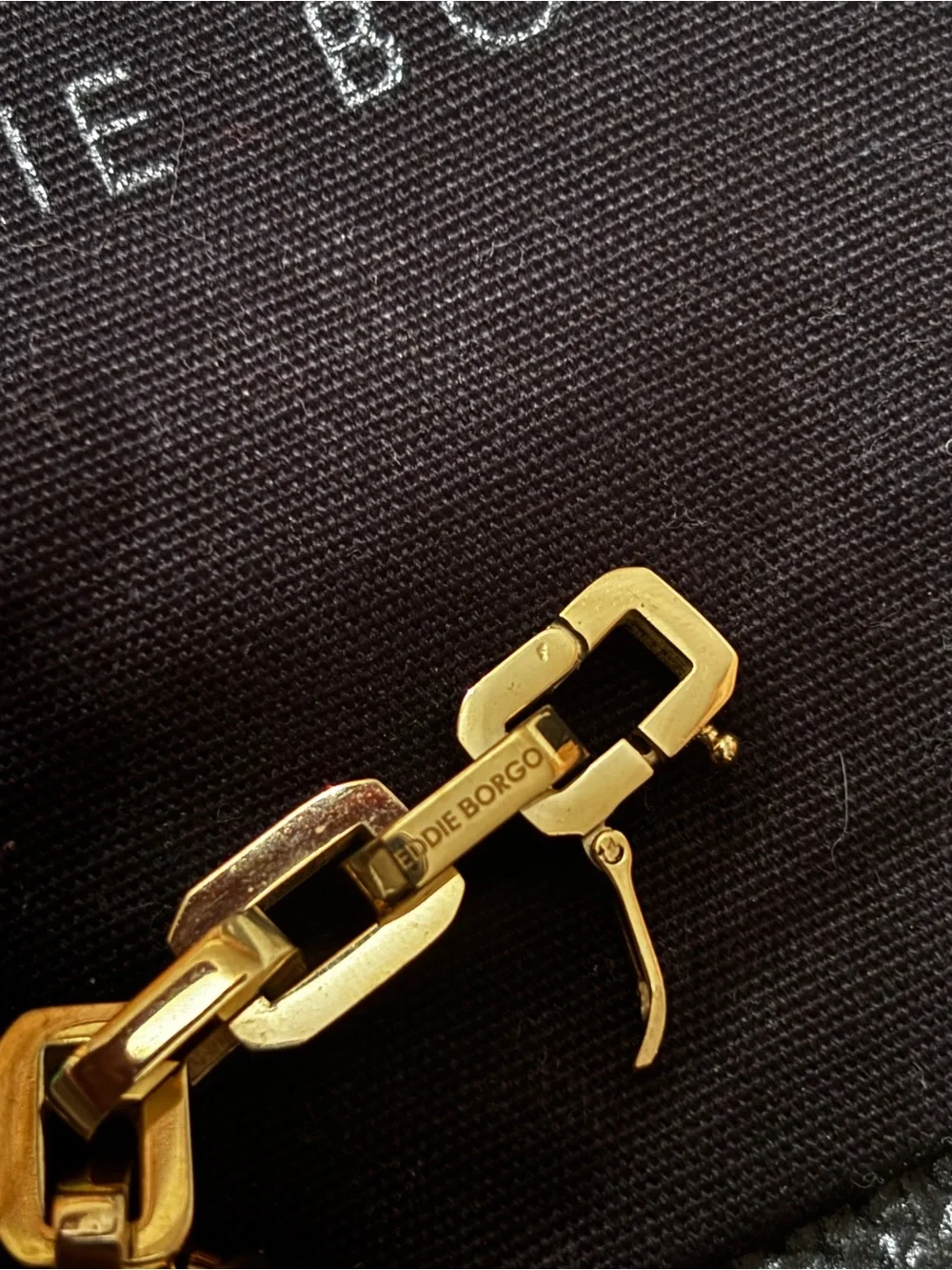 Eddie Borgo Supra Link 12K Gold Plated Necklace & Drop Earrings Set